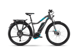 Электровелосипед Haibike Xduro Trekking 7.5 women 500Wh 11s SLX Серый с Голубым original 2018 Электровелосипед Haibike Xduro Trekking 7.5 women 500Wh 11s SLX Серый с Голубым original 2018