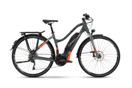 Электровелосипед Haibike Sduro Trekking 8.0 women 500Wh 20s XT Серый с Оранжевым original 2018 Электровелосипед Haibike Sduro Trekking 8.0 women 500Wh 20s XT Серый с Оранжевым original 2018
